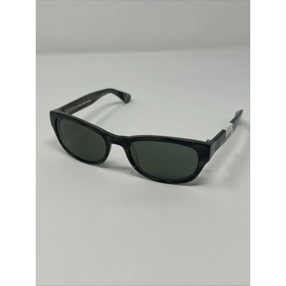 NWT Norman Childs BRUNO Sunglasses 54-20-135 Adult Charcoal Streak Frames